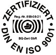 Zertifikat für ISO 9001
